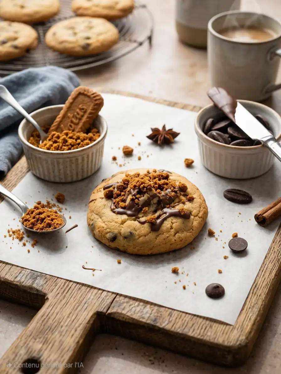 Cookie gourmand spéculos