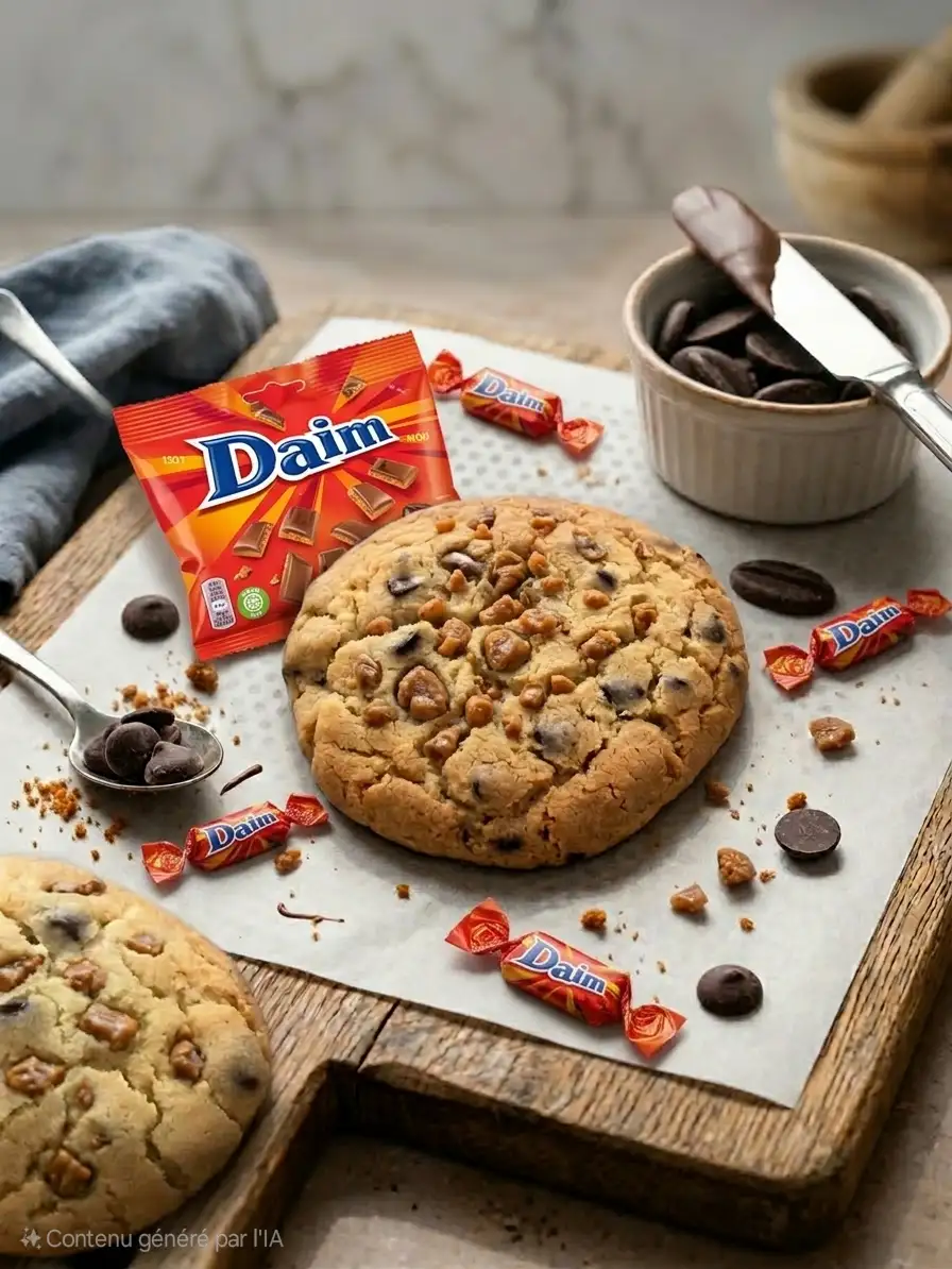 Cookie  éclat de daim et chocolat
