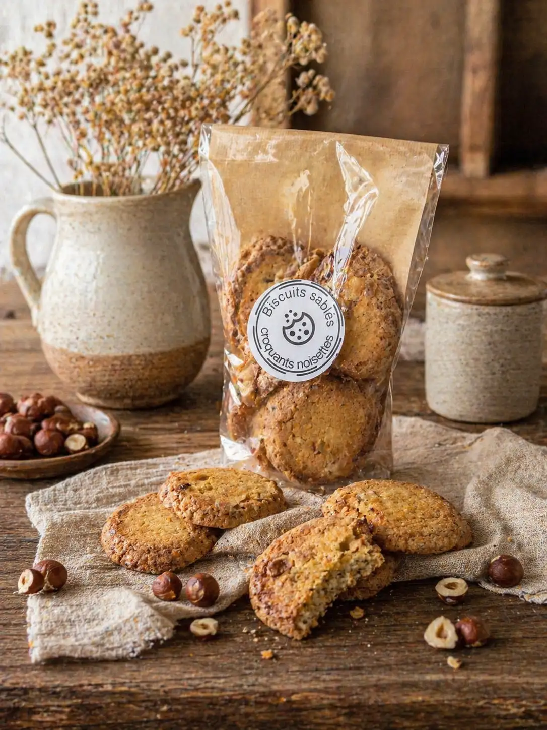 Sablés croquant Noisettes