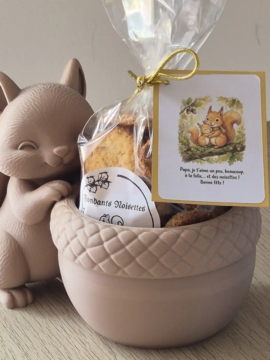 Fête des pères biscuits noisettes