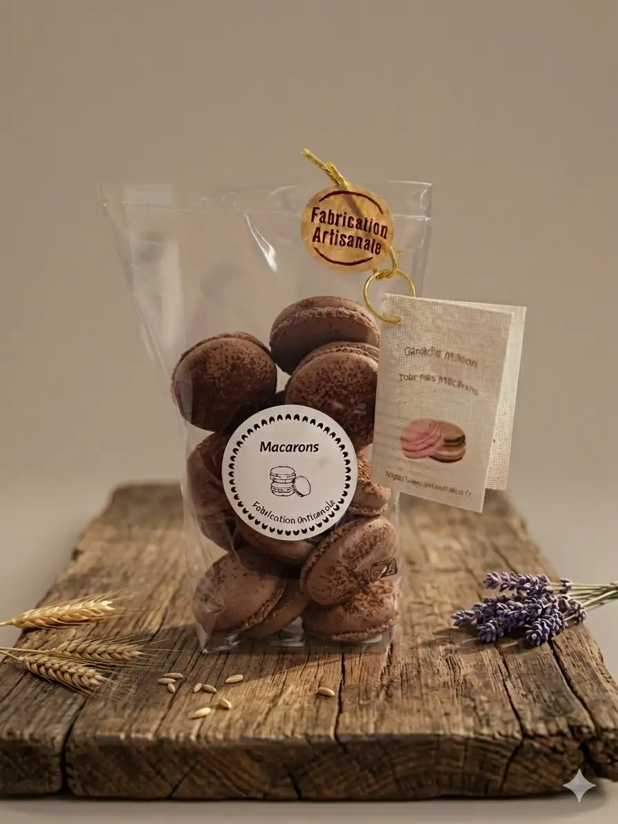 Macarons chocolat a garnir